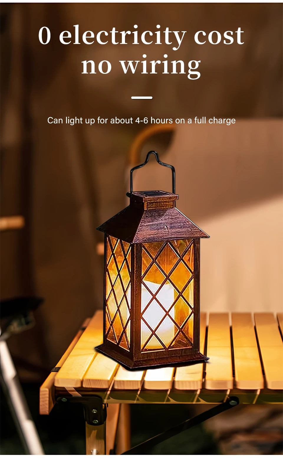 Garden Solar Palace Lantern Led Light Lawn Landscape Hanging Atmosphere Candle Lamp Floor Outdoor Solar Garden Decor Lighting