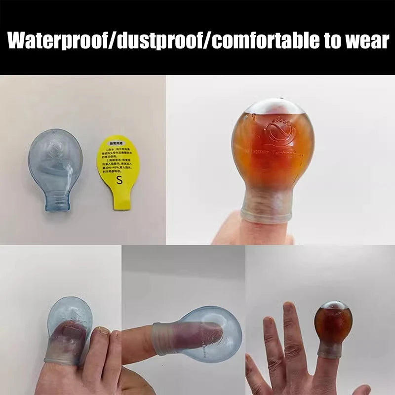 Soak Potion Waterproof Finger Cots Wound Protective Cover For Toe And Finger Injuries Shower Foot Care Tool For Men And Women
