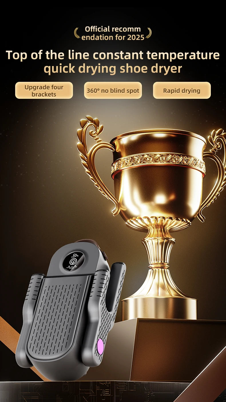 Shoe Dryer Boot Warmer UV Sterilizer Fast Drying Deodorizer Intelligent Timer for Boots Sneakers Home Use Portable Electric