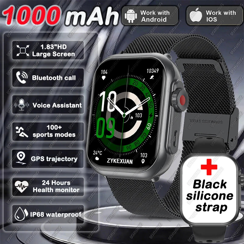 AMOLED Smart Watch with Bluetooth Call & GPS