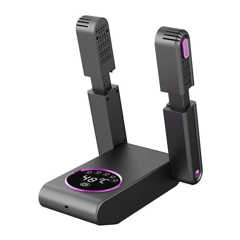 Foldable Electric Shoe Dryer  Deodorizer Sterilizer for Boots Sneakers Portable Smart Display Timer Control Travel Home Gym
