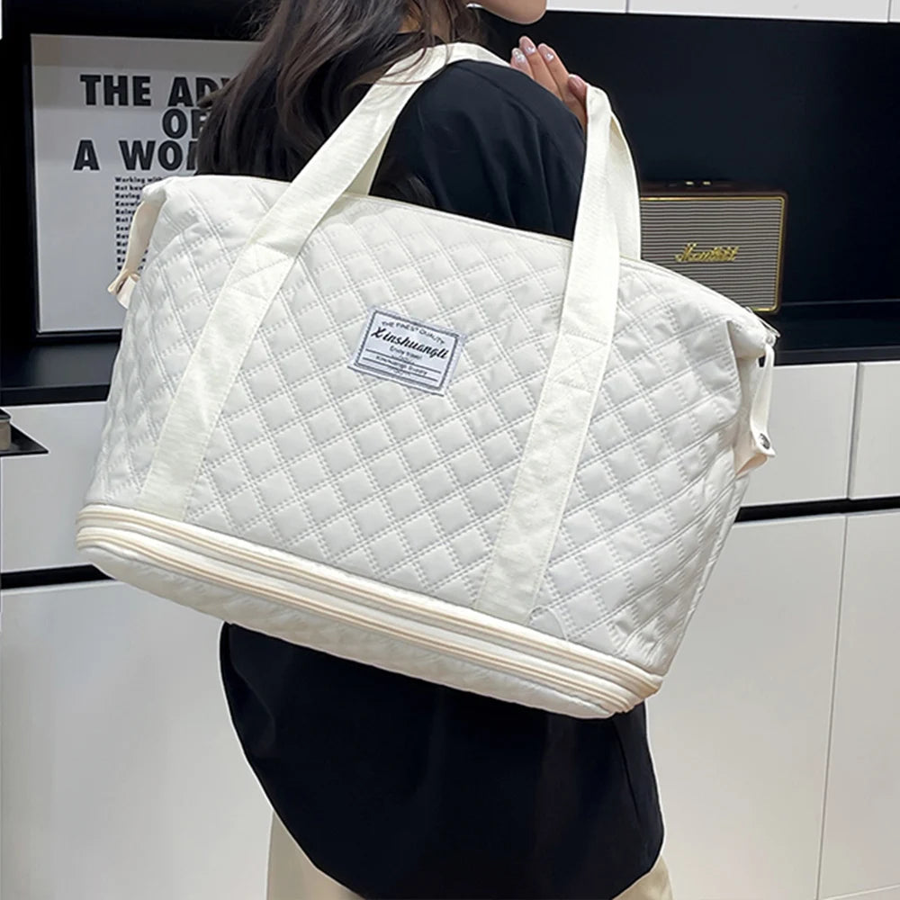 Travel Bag, Handheld Travel Bag, Large Capacity Expandable Fitness Bag, Outdoor Travel Luggage Bag, Storage Bag