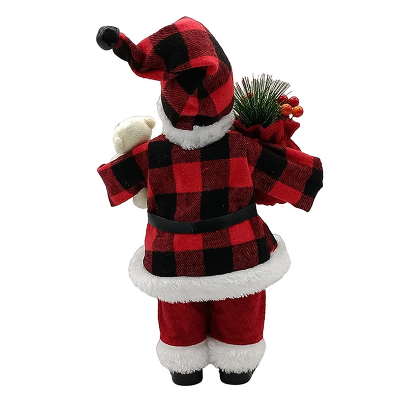 12 inch Christmas Standing Chef Santa Claus Merry Christmas Decoartions For Home Xmas Ornaments Navidad Party Supplies Noel 2023