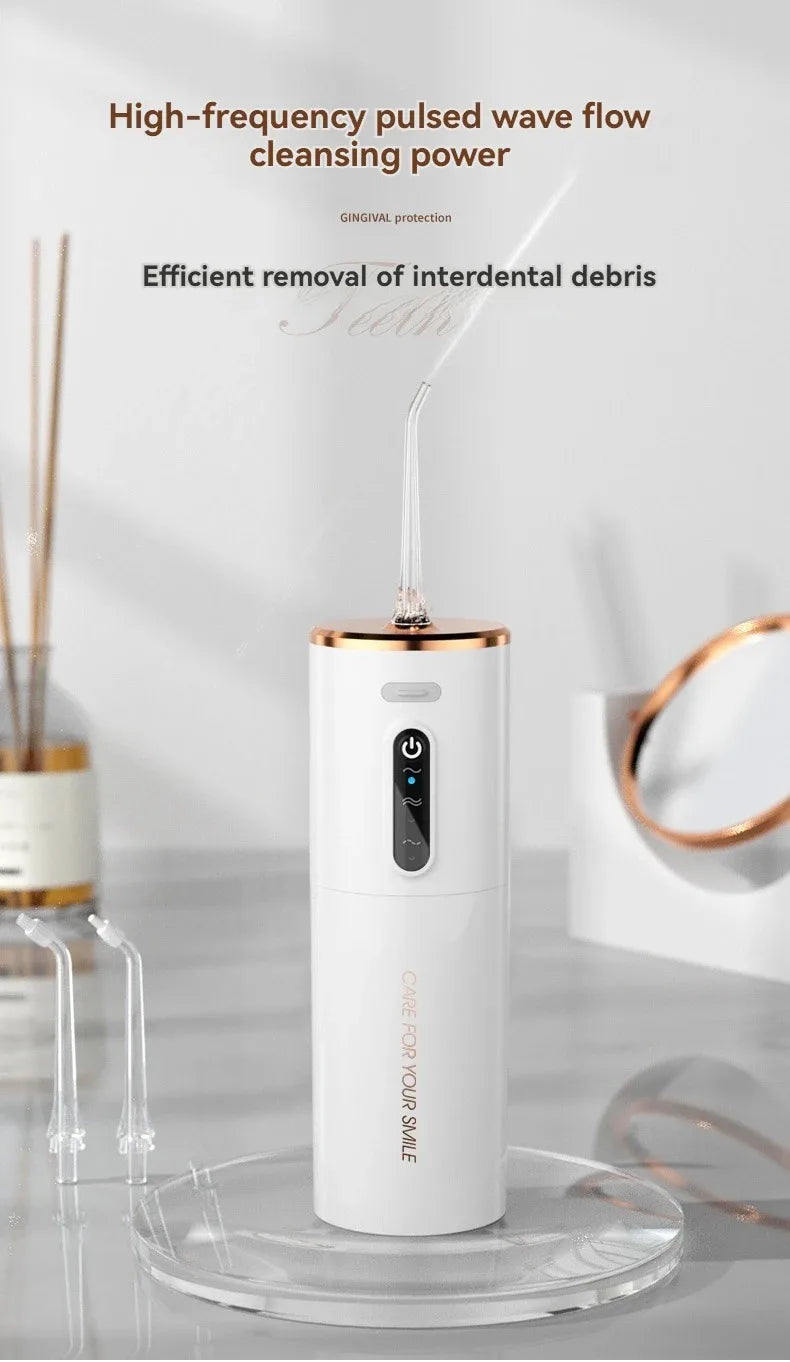 Portable Electric Oral Irrigator Water Flosser 3 Modes Waterproof Dental Cleaner for Teeth Personalized Oral Care