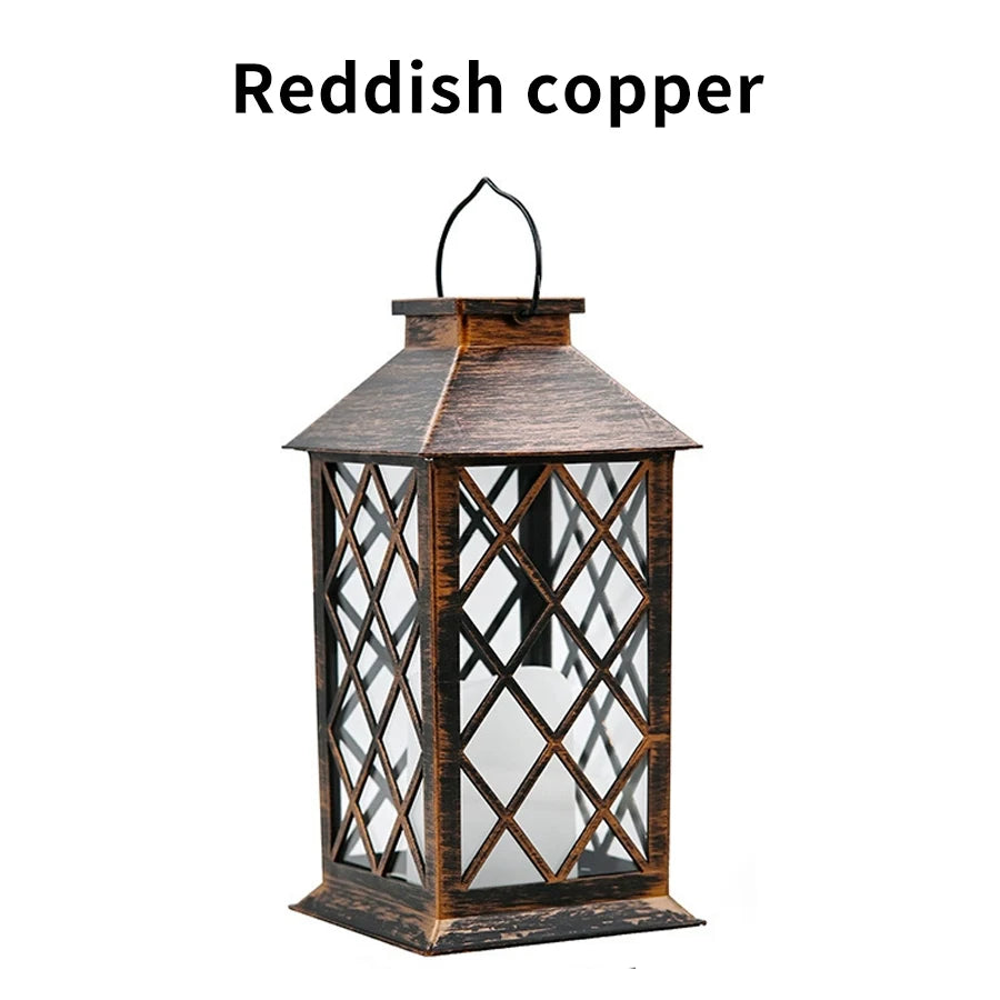 Garden Solar Palace Lantern Led Light Lawn Landscape Hanging Atmosphere Candle Lamp Floor Outdoor Solar Garden Decor Lighting