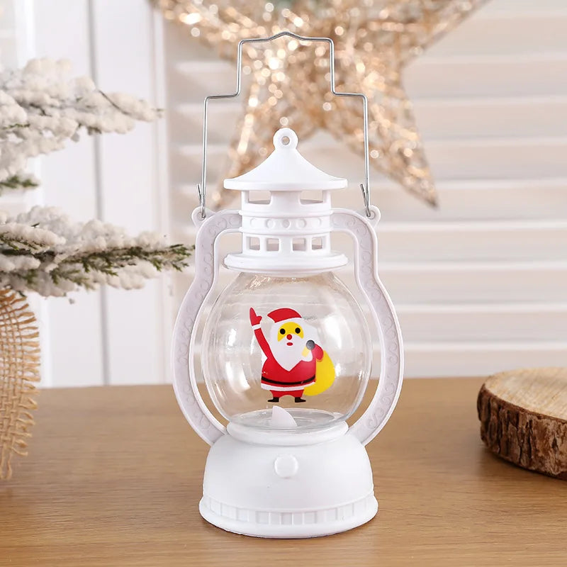 Christmas Decorations LED Lantern Lights Santa Claus Merry Christmas Home Decorations Santa Claus New Year Gifts Night Light