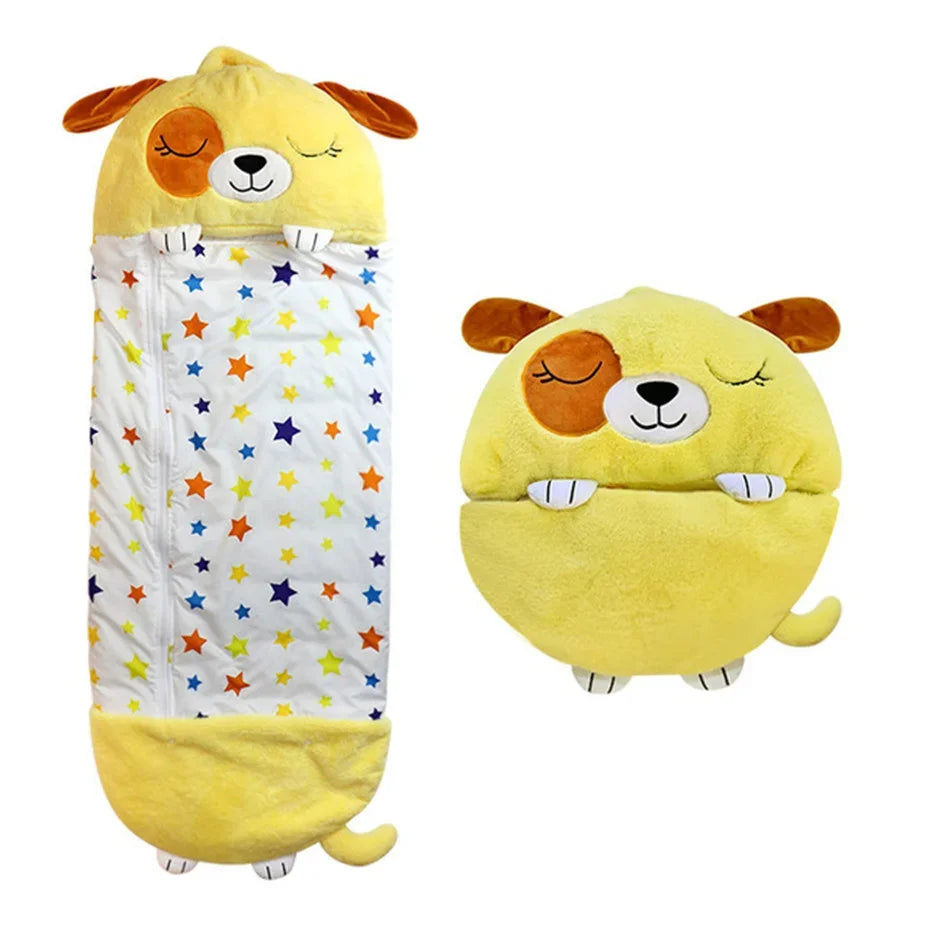 Kids Animal Sleeping Bag Plush Pillow Sleep Sack