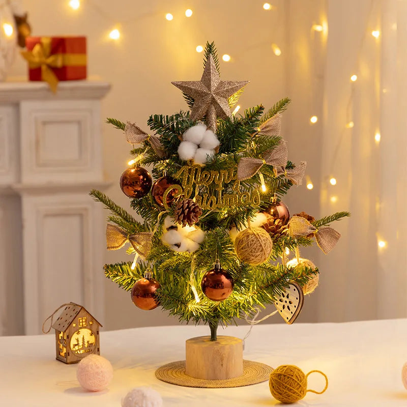 Desktop Christmas Tree Plush Christmas Tree Ornament Gift Christmas Tree Decoration DIY Christmas Tree Mini