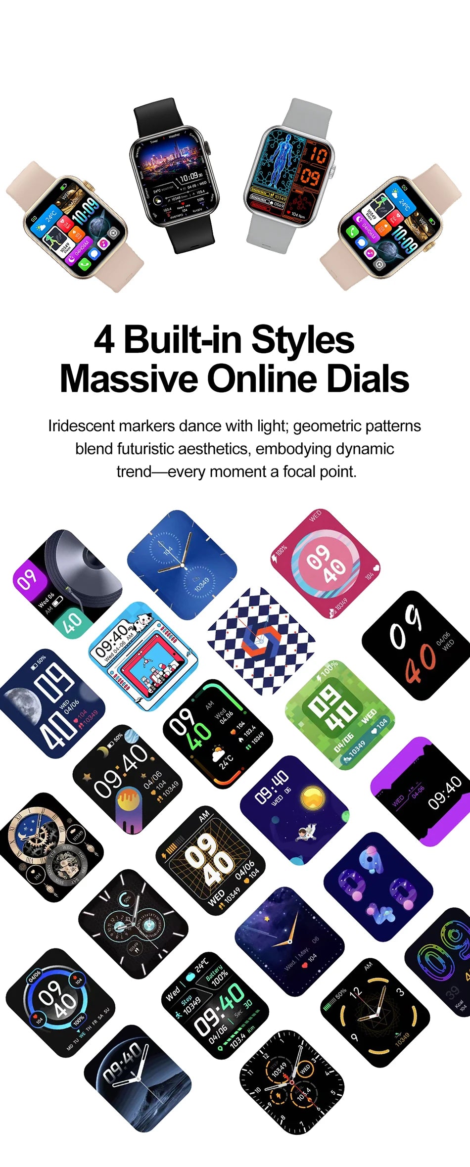 Bluetooth Call Smartwatch with Heart Rate