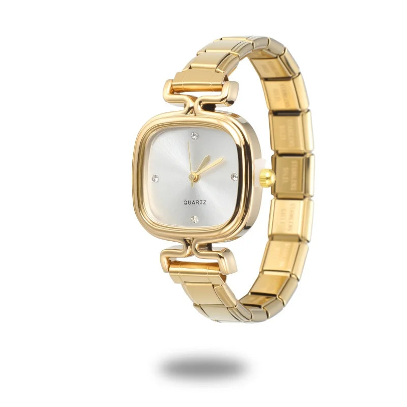 Men Women Stainless Steel Simple Watch Fit 9mm Bracelet For Student Friend Wife Birthday DIY Fashion Jewelry Gifts Dropshipping