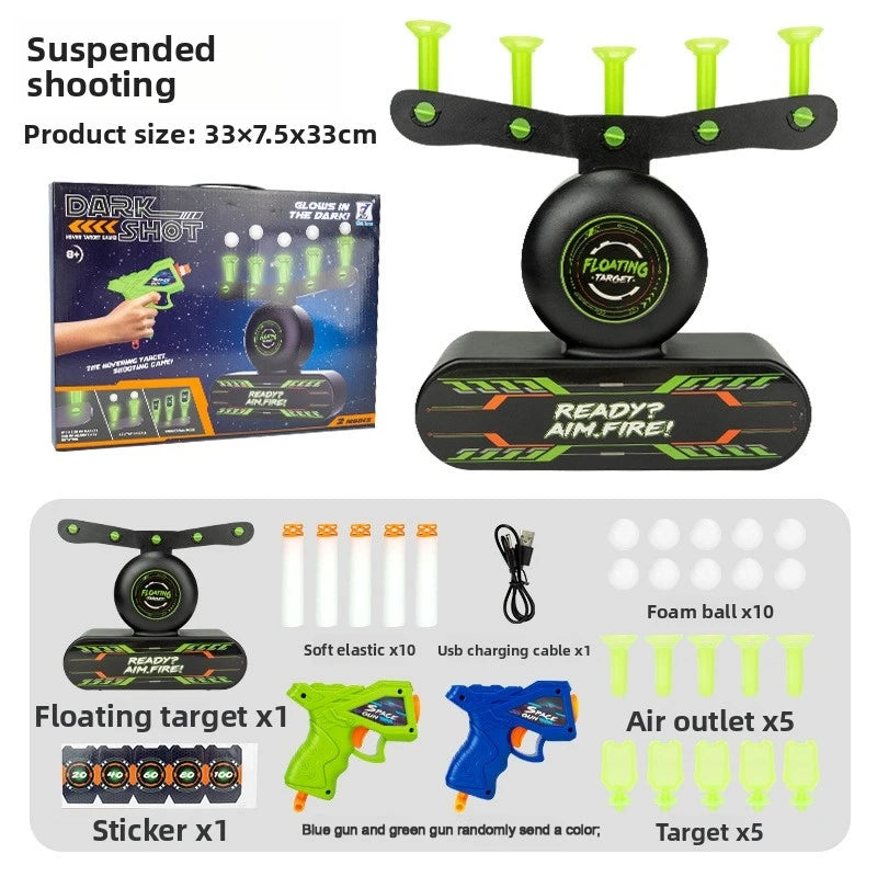 Suspended Tactical Electric Luminous Dart Board Target System for Children Airsoft Shooting Game Outdoor Sports Educational Toy