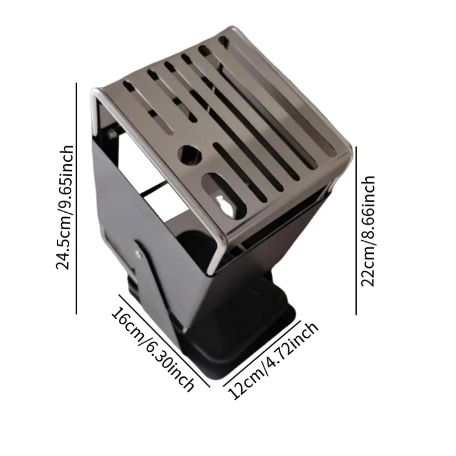 Block Kitchen Holder Modern Easy to Clean Rustproof Non Slip