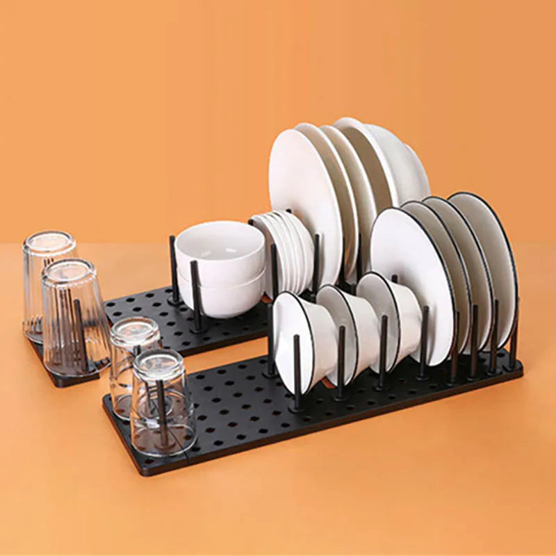 Kitchen Organizer Sink Drain Shelf Dish Drying Rack Bowl Plates Shelf Storage Drawer Desktop Adjustable Holder Home Accessories