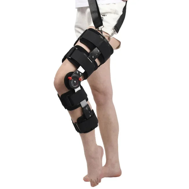 Model Orthopedic Support Stabilizer After Surgery Adjustable Hinged Knee Brace Knee Joint Fixation Stretcher Health Care
