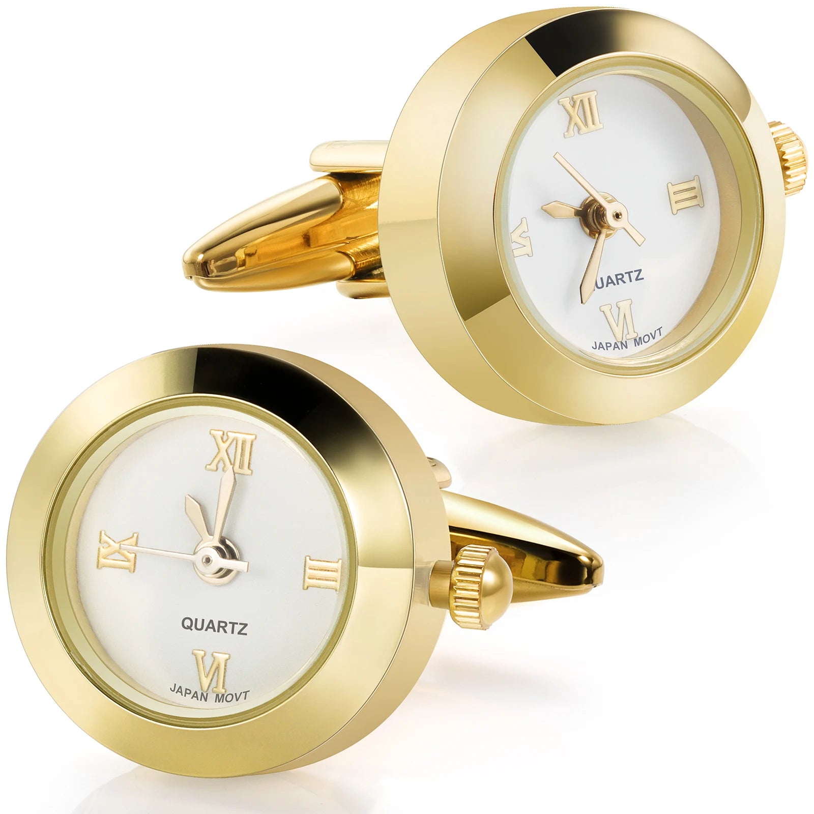 Battery Digital Watch Cufflinks Men's Lepton Real Clock Cufflinks Watch Cufflinks Men's Jewelry