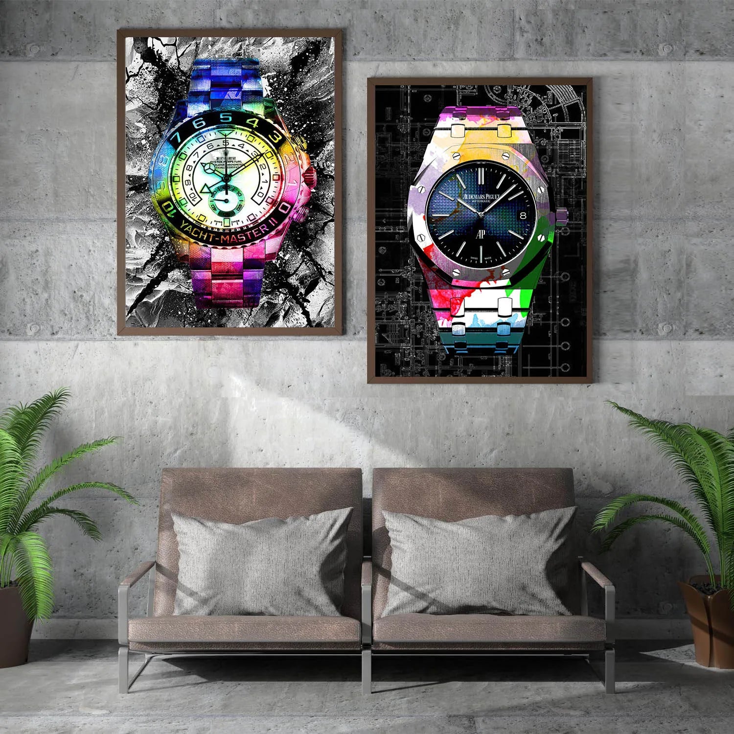 Abstract Luxury Watch Poster Printing, Fashion Watch Canvas Wall Art For Living Room, Office and Home Decoration