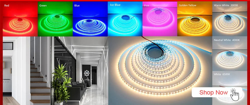 2835 5M 300 600 1200LEDs LED Strip DC12V 24V 120LEDs/m Home Waterproof IP65 Lamp Strip  Flexible And Cuttable Soft Lamp Bar