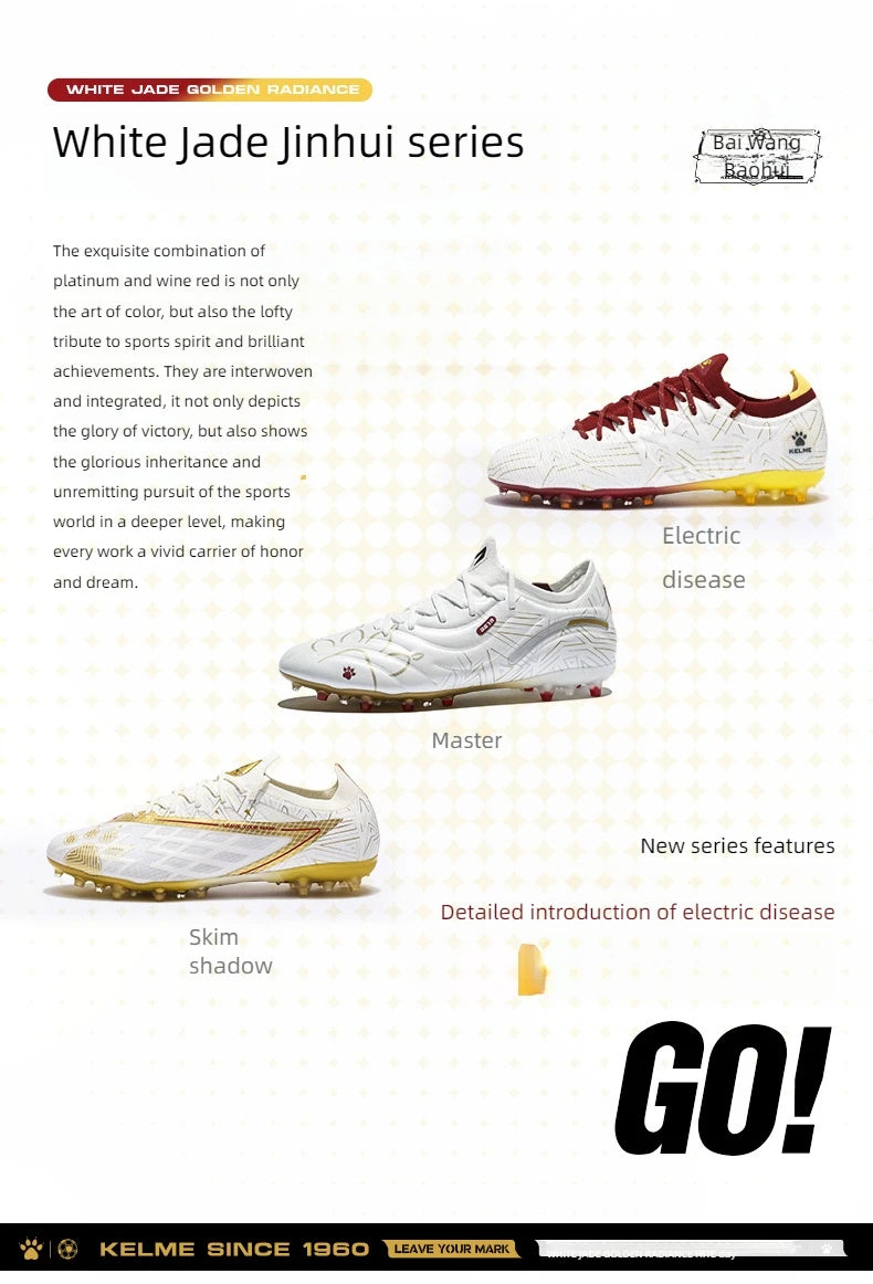 KELME Men’s Soccer Cleats – Professional AG Training Shoes