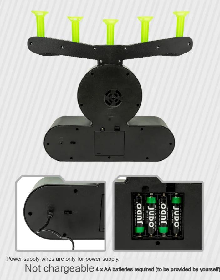 Suspended Tactical Electric Luminous Dart Board Target System for Children Airsoft Shooting Game Outdoor Sports Educational Toy