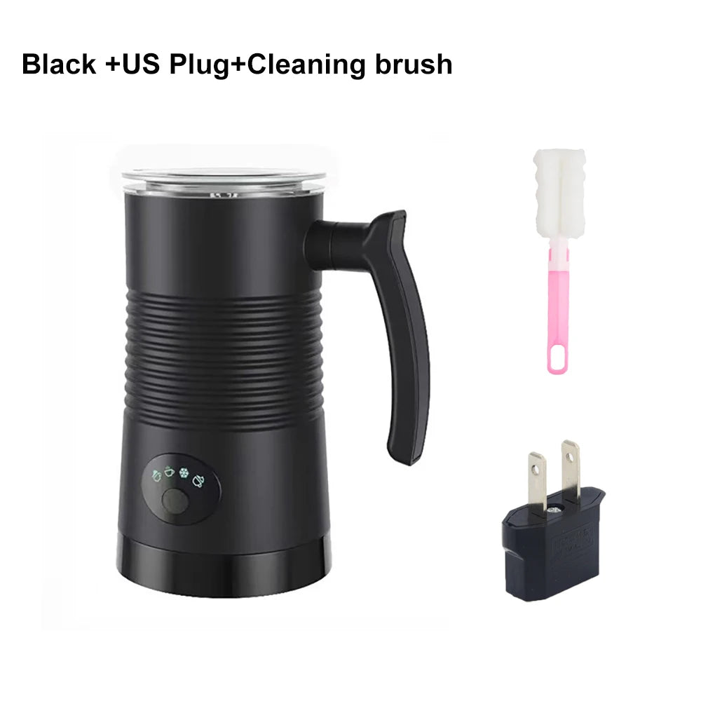 Electric Milk Frother 4 in 1 Hot and Cold Foam Maker for Milk Automatic Rotary Foamer for Coffee Cappuccino Latte Milk Frother
