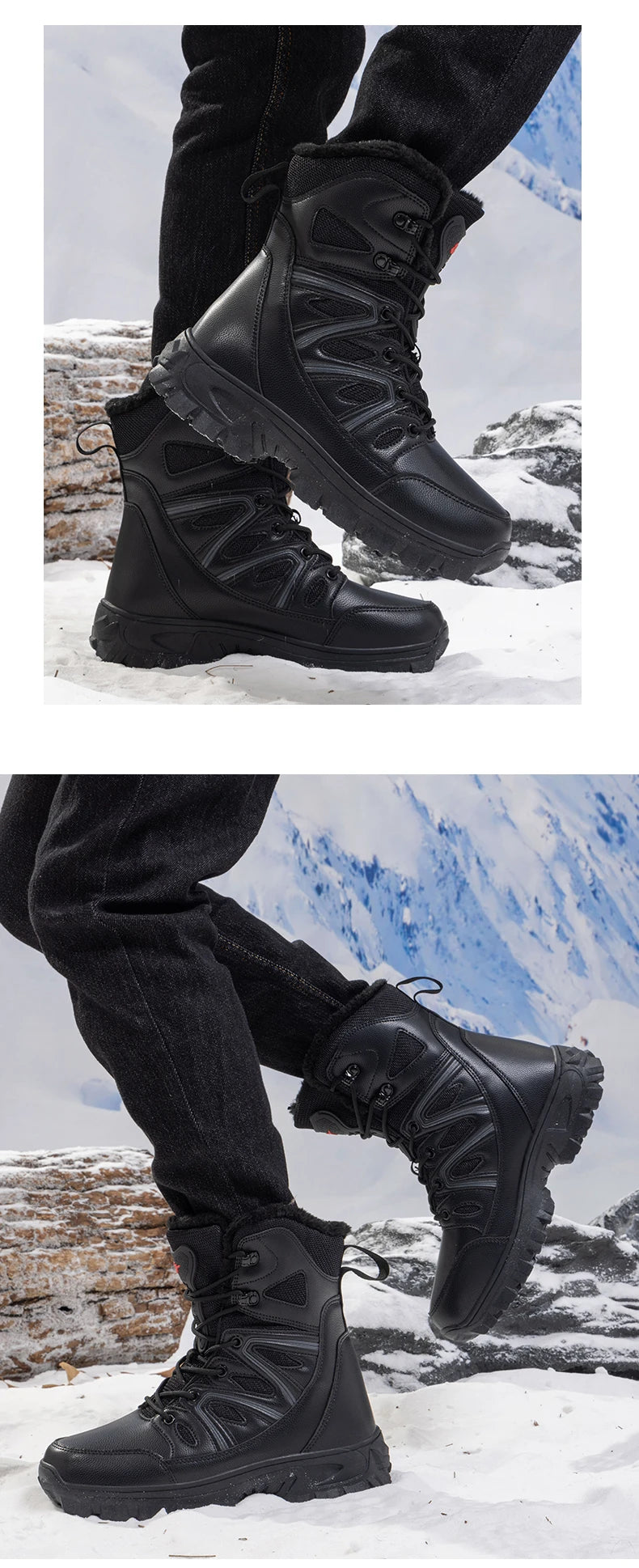 Men’s Waterproof EVA Rain Boots – Non-Slip Winter Snow Shoes