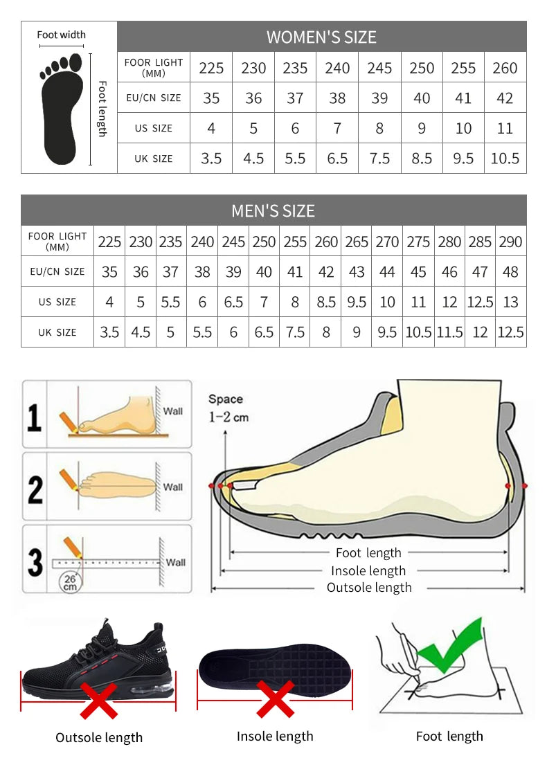 Men’s Steel Toe Safety Sneakers – Puncture-Proof Work Shoes