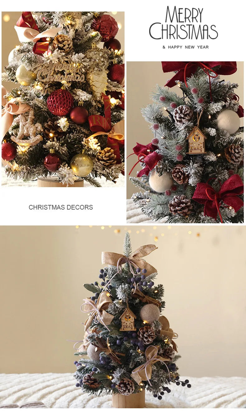 Popular Christmas Decorations DIY Small Christmas Tree 45/60CM Desktop Christmas Tree Ornament Window Decoration