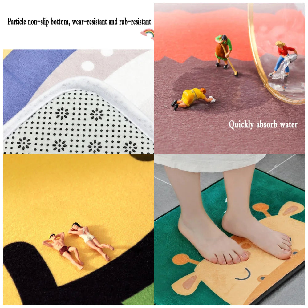 P-Polini Scooter Racer Floor Mat – Non-Slip Flannel Rug