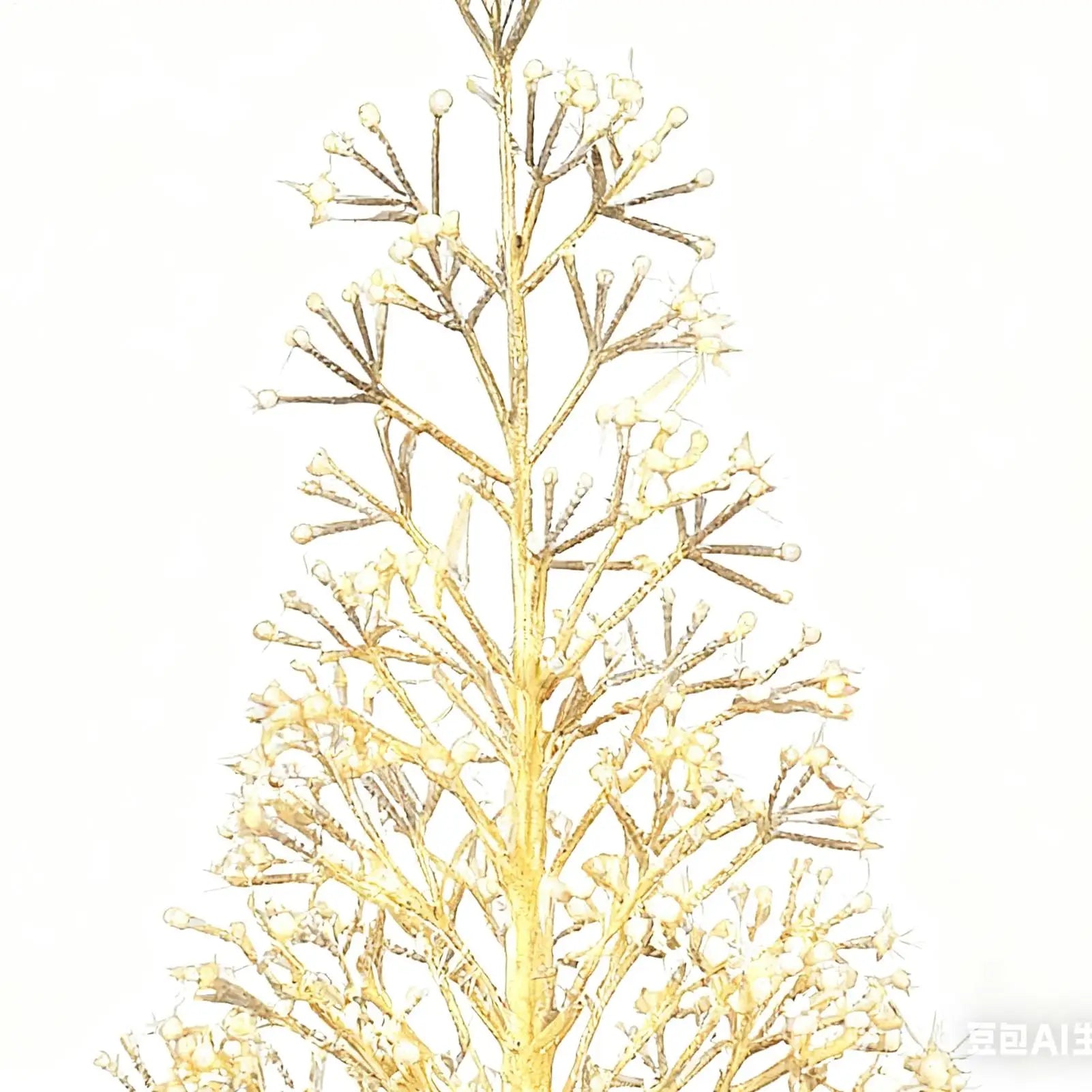 Christmas Trees With LED Lights Warm White Sparkling Gold Trees Twinkling Outdoor Decoration Pre-Lit Christmas Trees Light