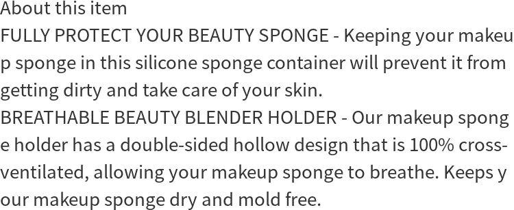 2pcs Cosmetic sponge holder, beauty mixer holder, travel cosmetic sponge storage box, silicone shatterproof cosmetic sponge box.