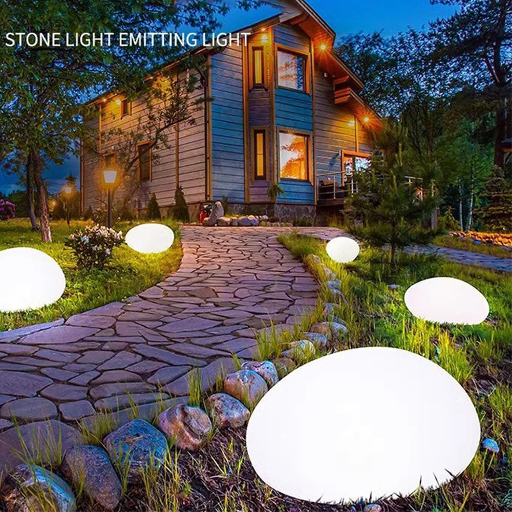 Solar LED Garden Lawn Glowing Globe Light Waterproof Patio Lawn Landscape LED Ball Lights Ambient Outdoor Garden Lamp Lights
