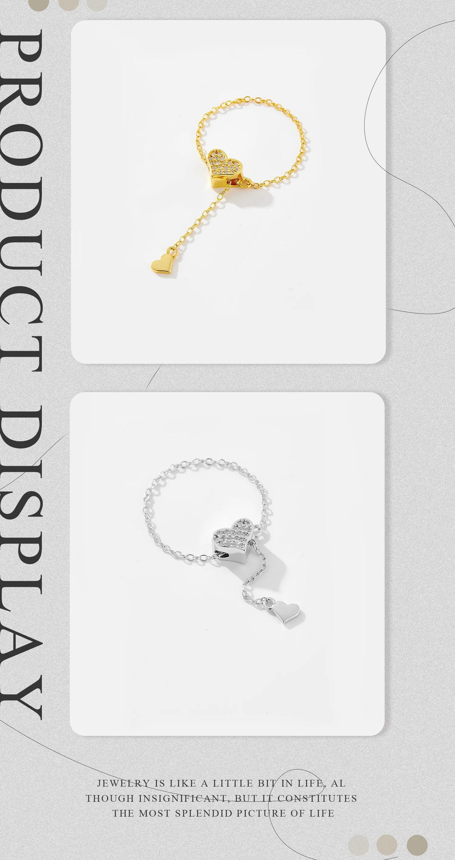 VEWANT Women 925 Sterling Silver Heart Zircon Adjustable Flexible Fix Pulling Rings 2024 Birthday Party Fashion Fine Jewelry