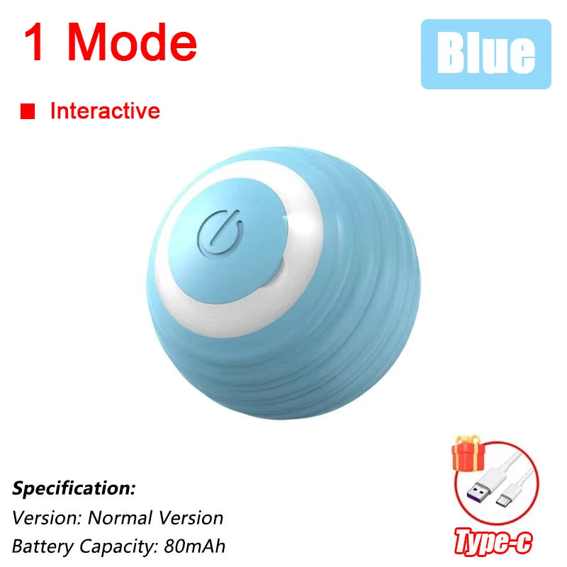 Smart Interactive Cat Ball Toy with Faux Tail