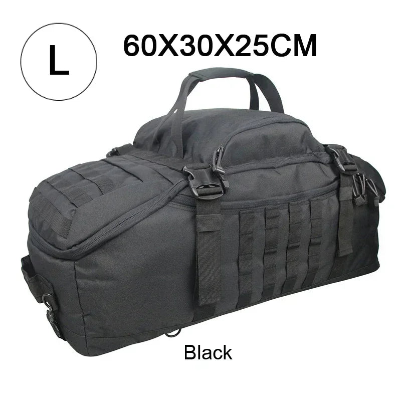 Large Tactical Duffle Backpack 30L–80L Travel Bag