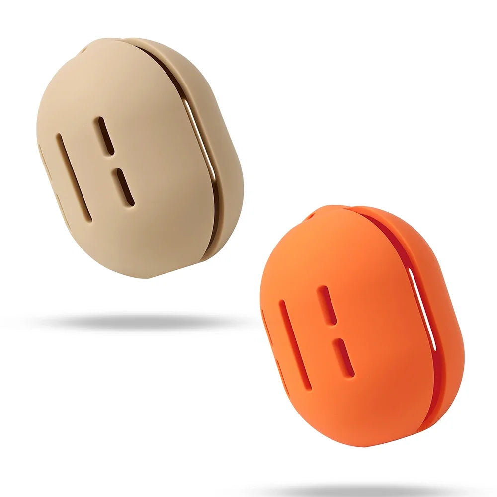 2pcs Cosmetic sponge holder, beauty mixer holder, travel cosmetic sponge storage box, silicone shatterproof cosmetic sponge box.