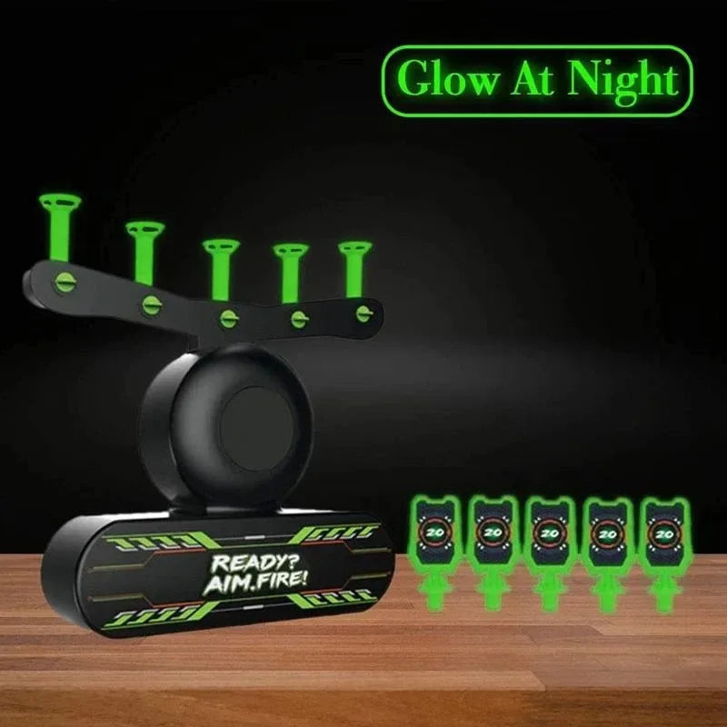 Suspended Tactical Electric Luminous Dart Board Target System for Children Airsoft Shooting Game Outdoor Sports Educational Toy