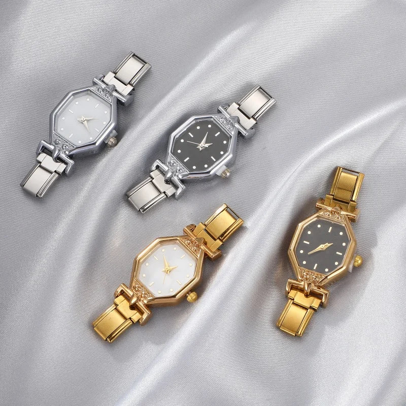 2025 Fashion Women's Men's Stainless Steel Oval Heart Square High Quality Watch Bracelet For Friend Birthday DIY Bracelet Gift