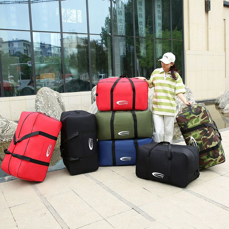 Camouflage Luggage Moving House Big Bag Thick Waterproof Oxford Cloth Moving Artifact Large Storage Men's Travel Bags Duffle Bag