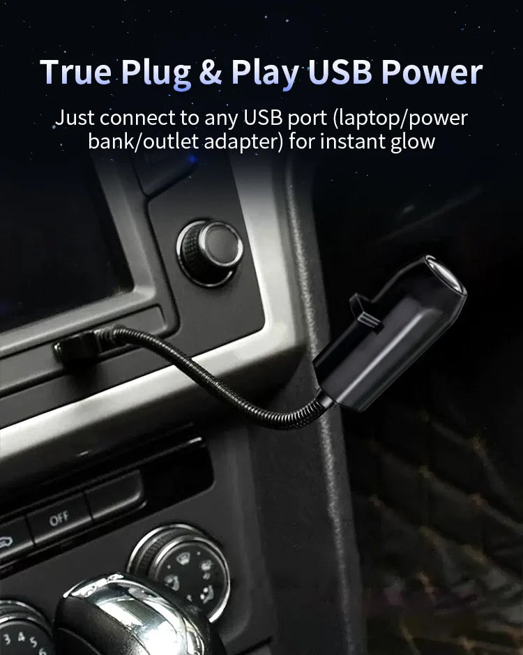 2025 Christmas Day LED Night Light USB Flexible Projector Light Holidays Party led Atmosphere Lights Starry Moon Ambient Lamp