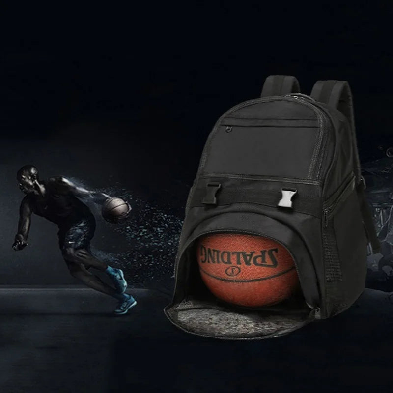 Football Backpack, Football Equipment Kit, Storage Bags, Travel Backpack, Multi-use, Soccer, Basketball, Sports, Gym Bag