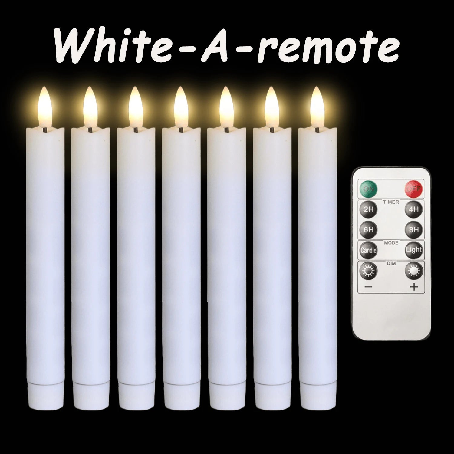 12-300 pcs Flameless Taper Candles LED Candles 7.5in Battery Operated for Wedding Decoration Candle for Holiday/Church/Christmas