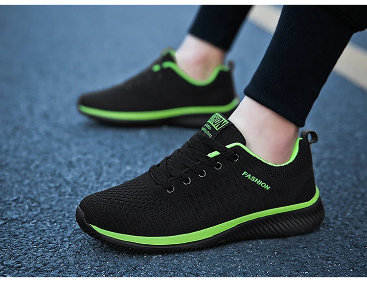 Men’s Lightweight Running Sneakers – Breathable Mesh Casual Shoes