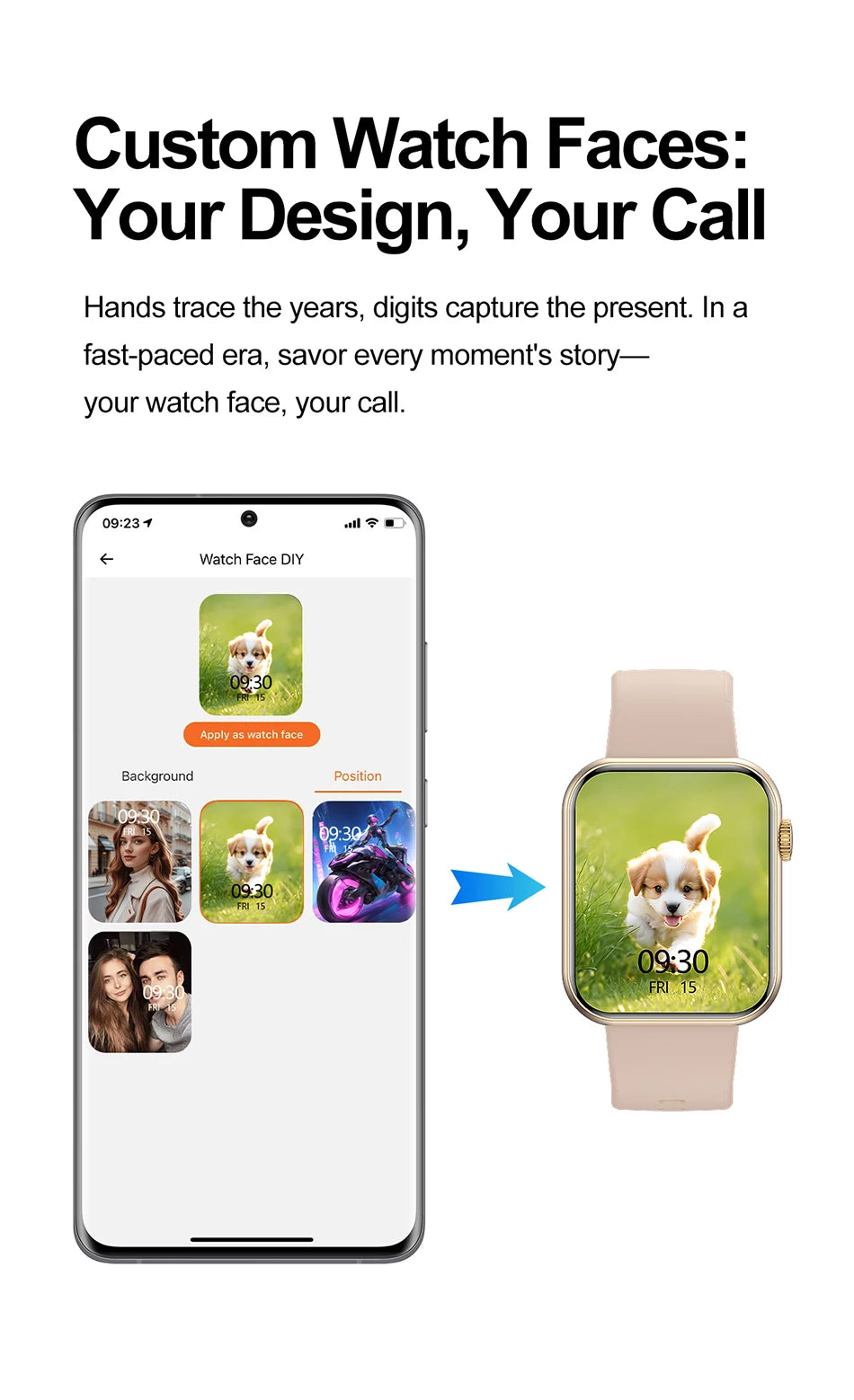 Bluetooth Call Smartwatch with Heart Rate