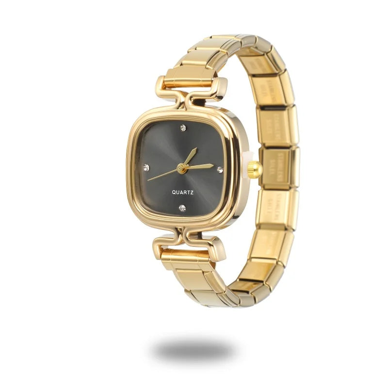 Men Women Stainless Steel Simple Watch Fit 9mm Bracelet For Student Friend Wife Birthday DIY Fashion Jewelry Gifts Dropshipping