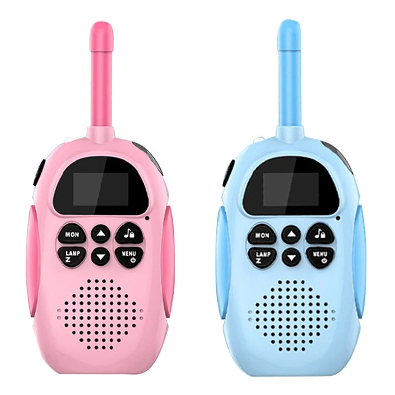 Kids Walkie Talkie 2PCS Electronic Toys Children Spy Gadgets Baby Radio Phone 3km Range Christmas Birthday Gift For Boys Girls