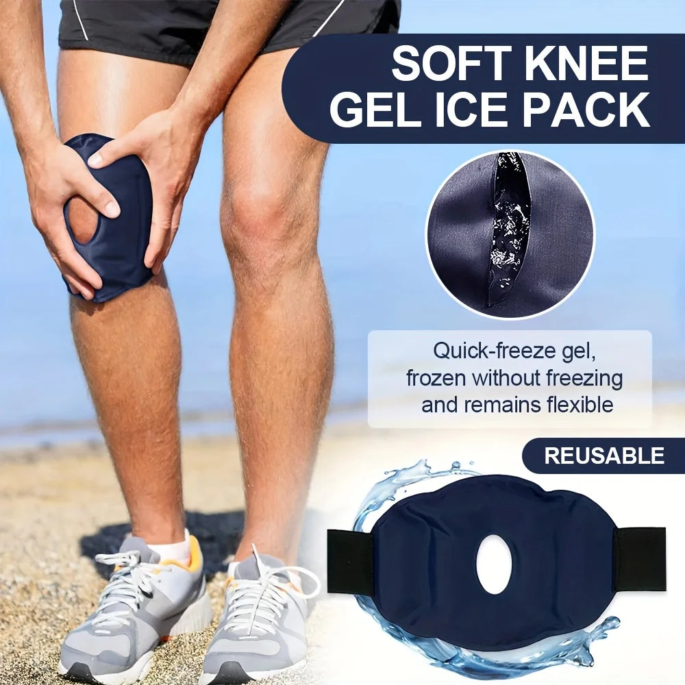Nylon Gel Knee Ice Pack Reusable Knee Cold and Hot Compress Gel Pack Knee Relief and Relaxation Foot Care Tool Accessories