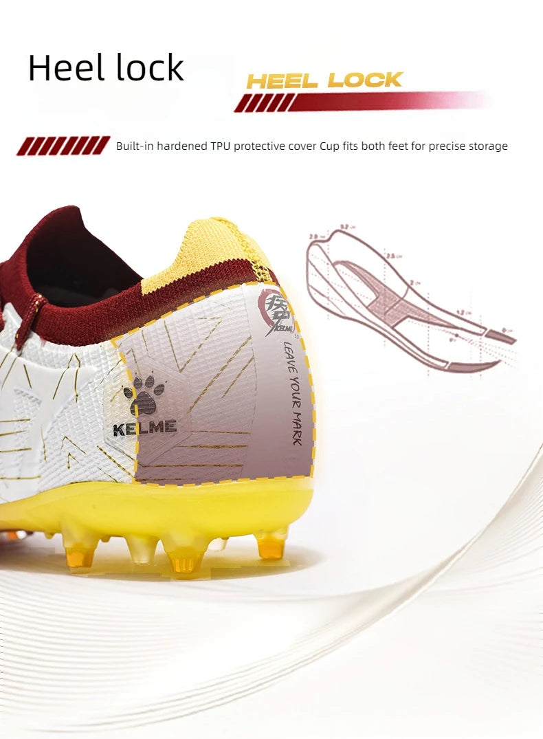 KELME Men’s Soccer Cleats – Professional AG Training Shoes