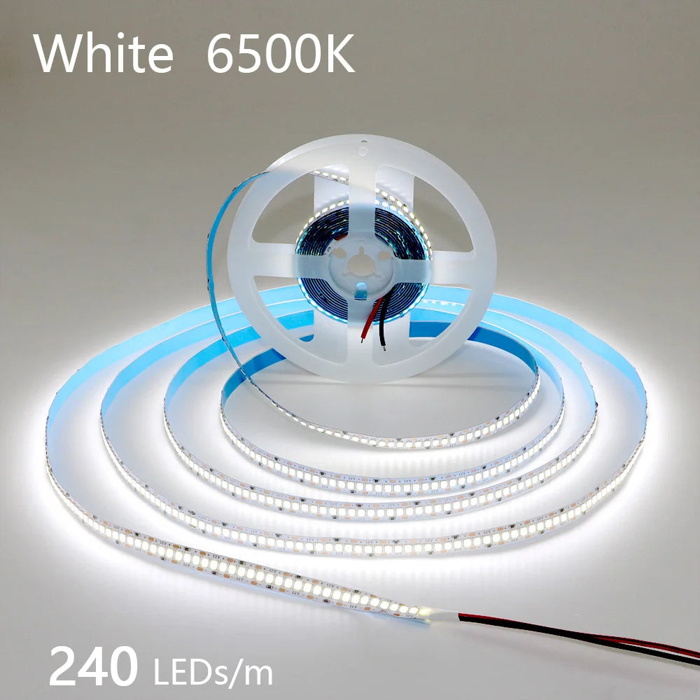 2835 5M 300 600 1200LEDs LED Strip DC12V 24V 120LEDs/m Home Waterproof IP65 Lamp Strip  Flexible And Cuttable Soft Lamp Bar