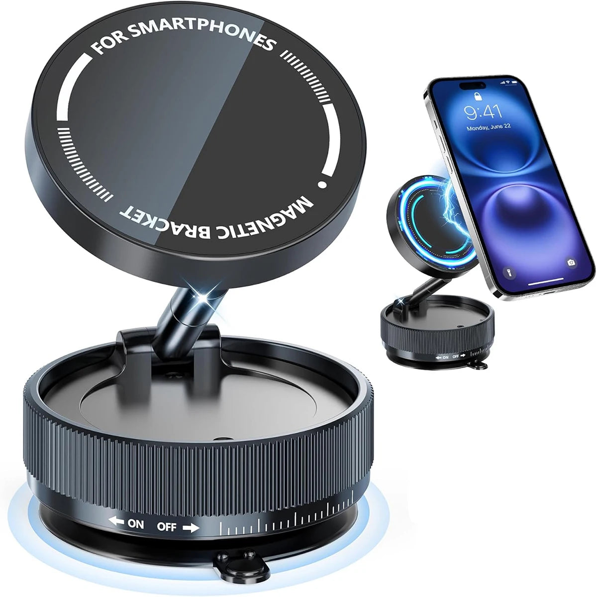 2026 Magnetic Car Phone Holder – 360° Rotatable