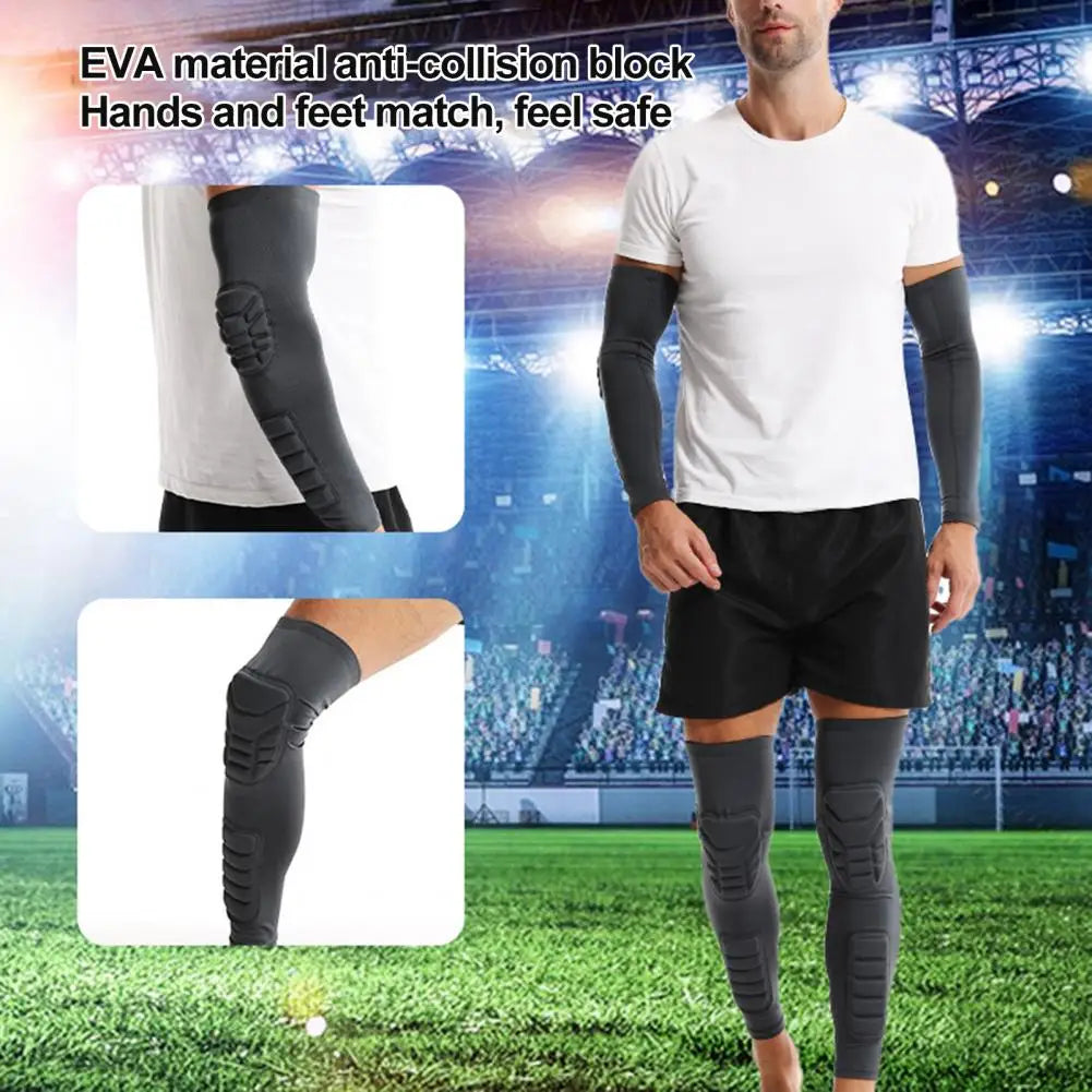 Sports Knee Pads Sports Supplies High Elastic Sports Knee Pad Shin Guard Impact Resistant Sleeve for Football for Athletes
